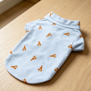 Blue Tropical Hawaiian Polo Dog Shirt