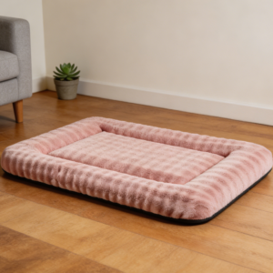 Dusty Pink 3D Bubble Dog Crate Mat