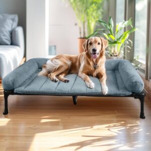 Haze Blue Orthopedic Elevated Bed Plush Bolster